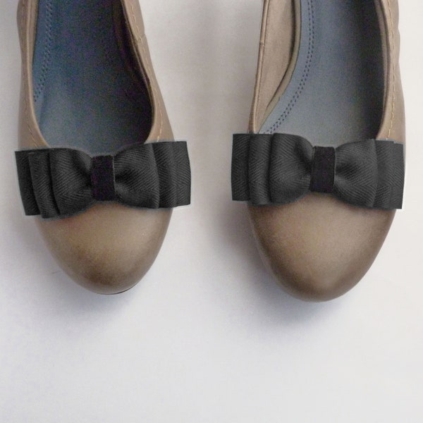Black Bow Shoes Etsy