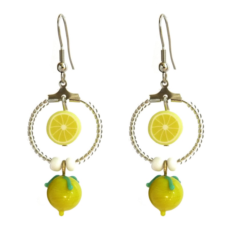 yellow light up earrings