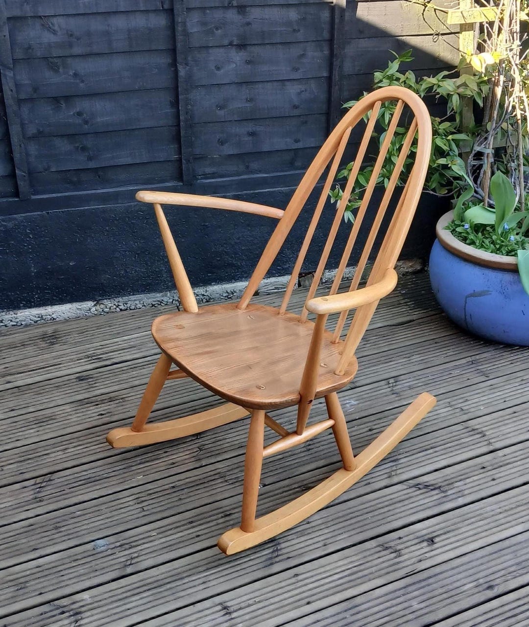 Vintage Ercol Quaker Rocking Chair, Carefully Refinished - Etsy UK