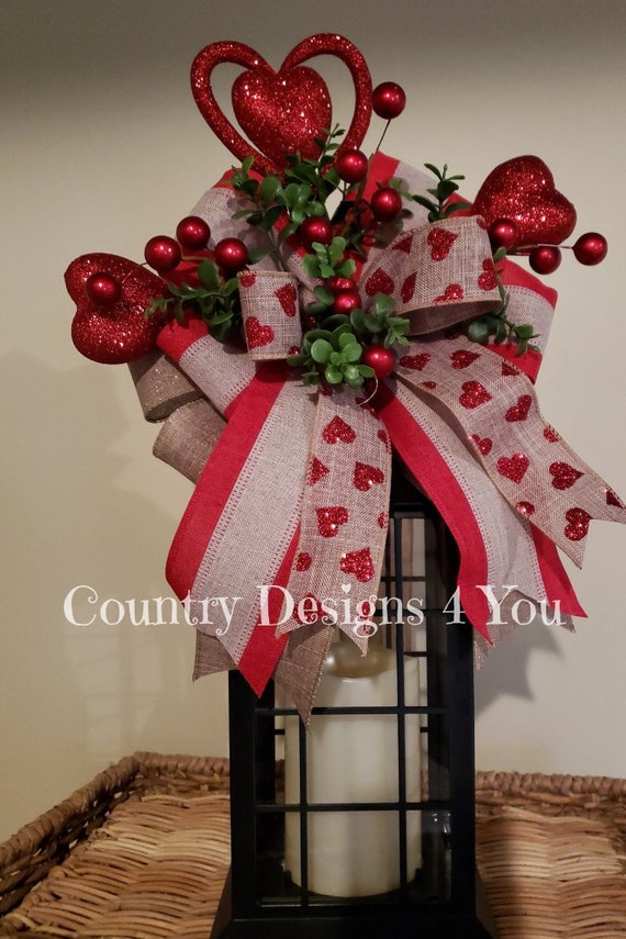Valentines Lantern Swag Valentines Swag Valentine Decor Etsy