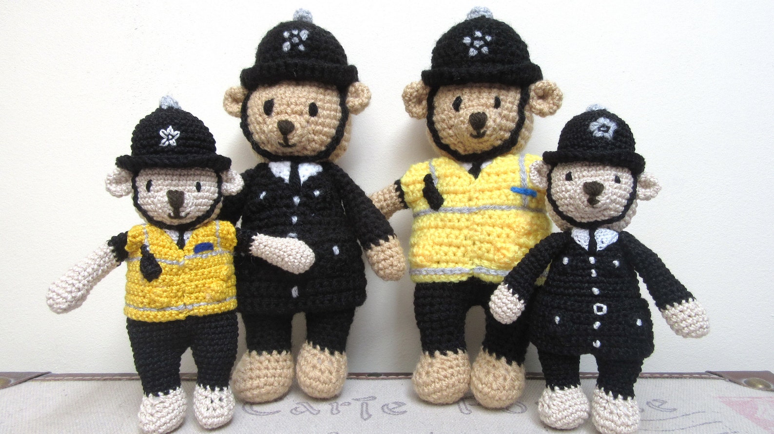 Police Bear Pattern Crocheted Policeman Bear. Pattern Only. - Etsy UK