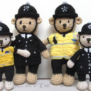 Police Bear Pattern Crocheted Policeman Bear. Pattern Only. - Etsy UK