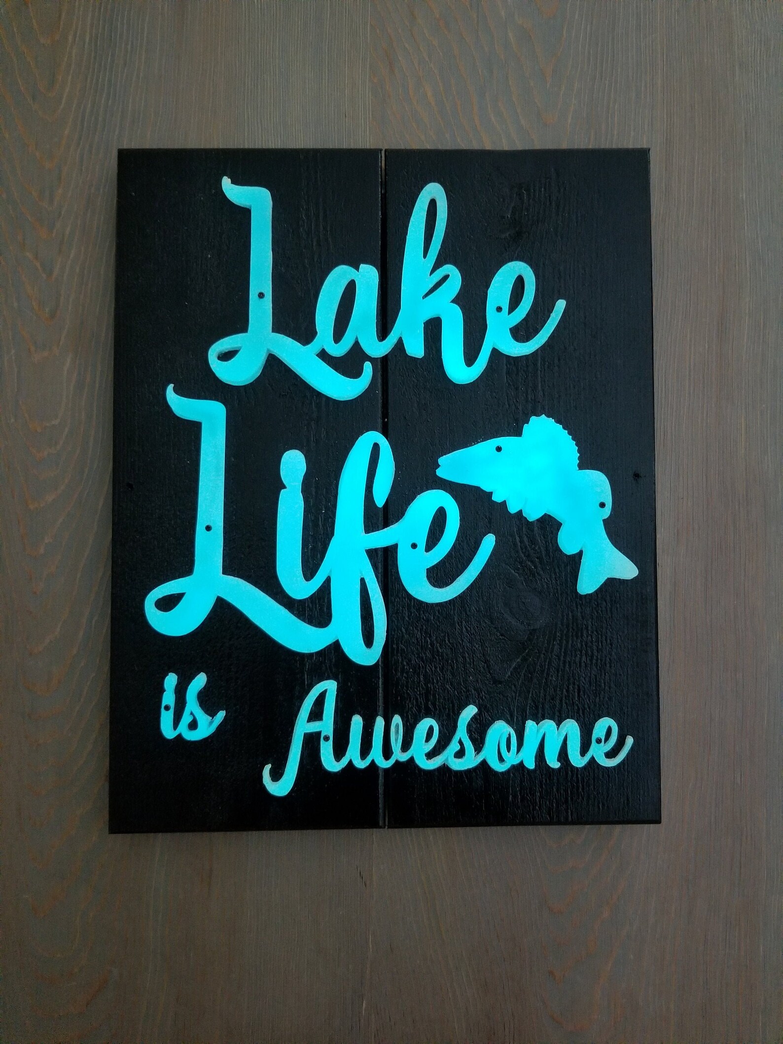 Glow in the dark signs for interior and exterior use. Etsy