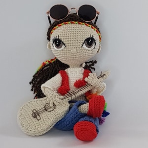 Hippie doll crochet pattern amigurumi pdf