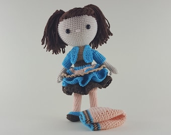Crochet doll pattern amigurumi pdf Linda