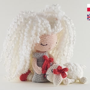 Crochet doll pattern-Little Shepherdess amigurumi pdf