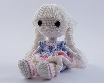 Doll Crochet pattern Fany amigurumi pdf