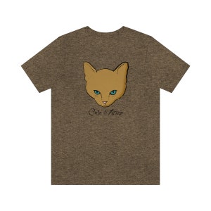 Cute and Fierce Kitten T-shirt Adorable Tough Cat Unisex Jersey Short Sleeve Tee image 2
