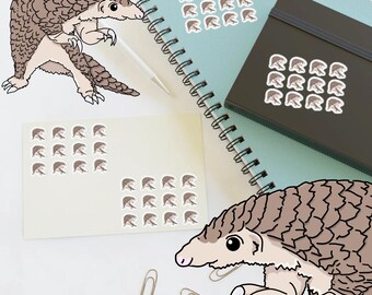 Pangolin Sticker Sheets - White, Holographic, and Transparent