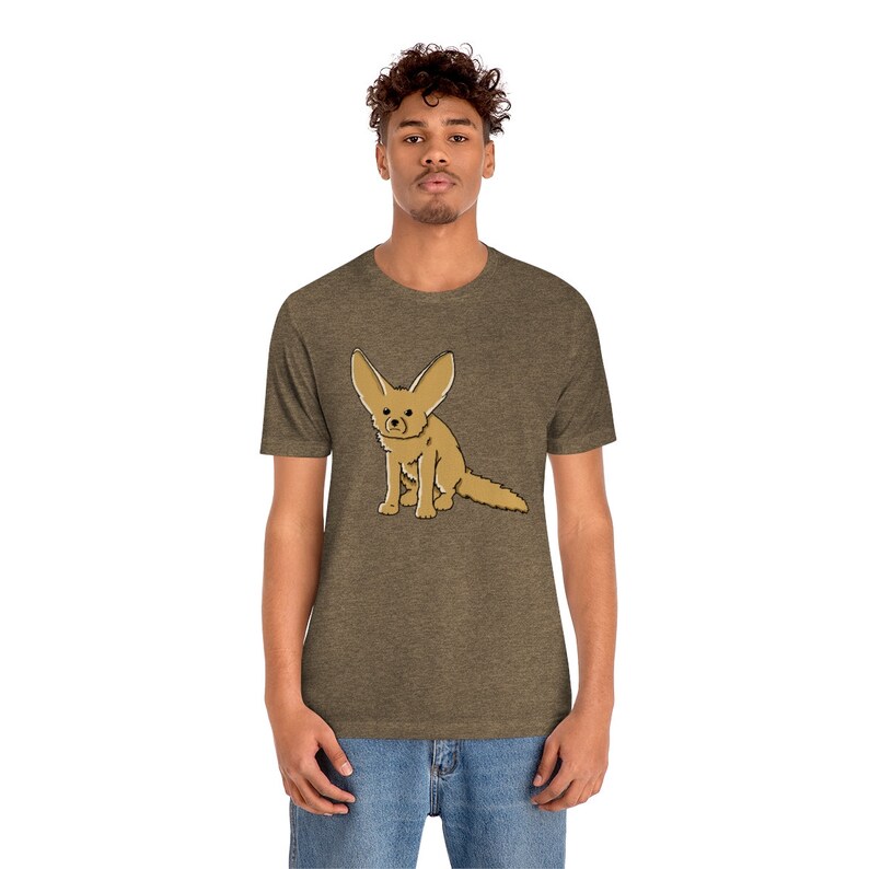 Fennec Fox Shirt African Desert Fox Unisex Jersey Short Sleeve Tee image 4
