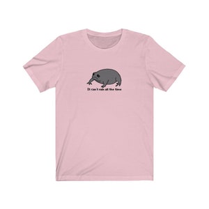 It Can&#39;t Rain All the Time - Black Rain Frog Shirt - Grump Sad Frog Tee Unisex Jersey Short Sleeve Tee