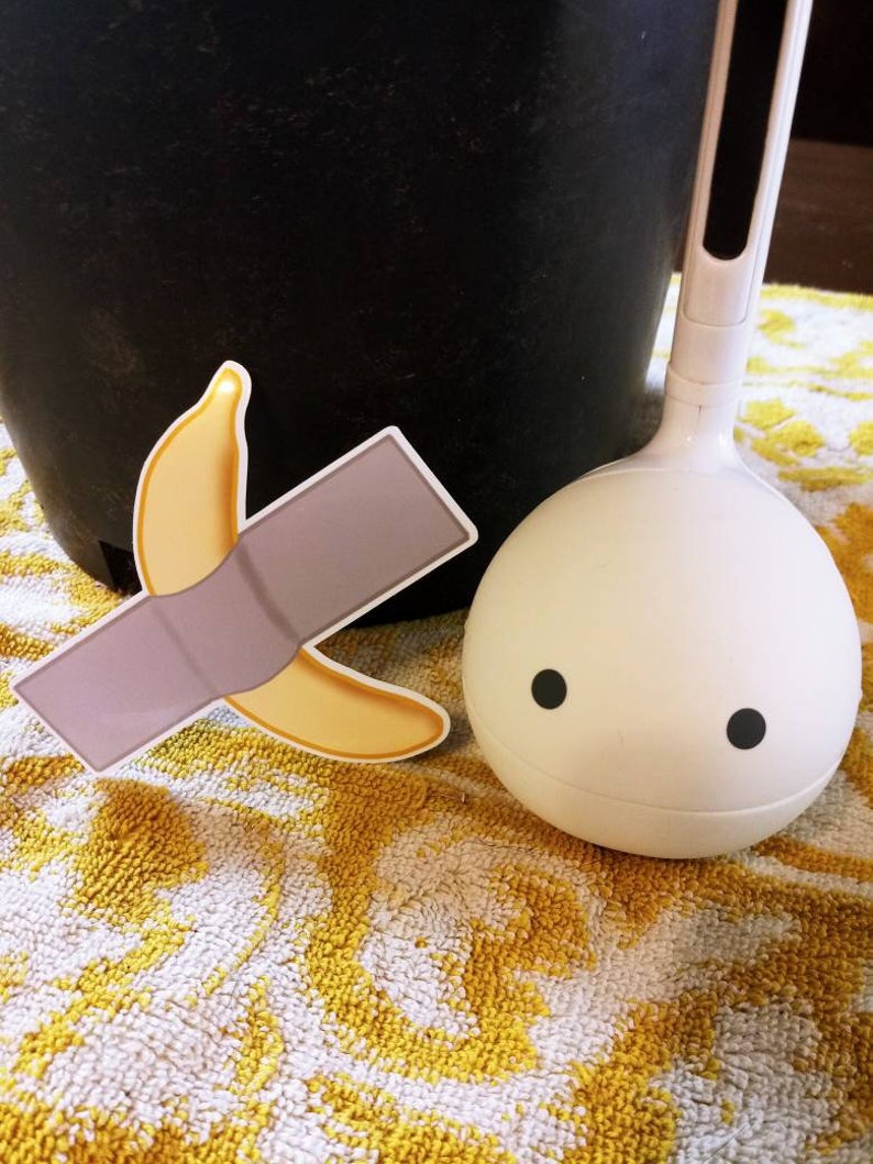 Banana Taped to Wall Duct Tape Banana Sticker Art Basel Etsy