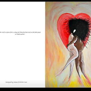 Lesbian greeting card. Greeting cards for black lesbians. Ethnic gay greeting cards. Greeting cards for gay women of colour. Gay BME cards.