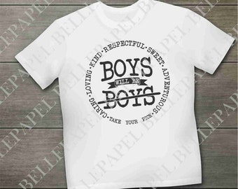 Boys Will Be SVG (svg, eps, dxf, png) Digital Files