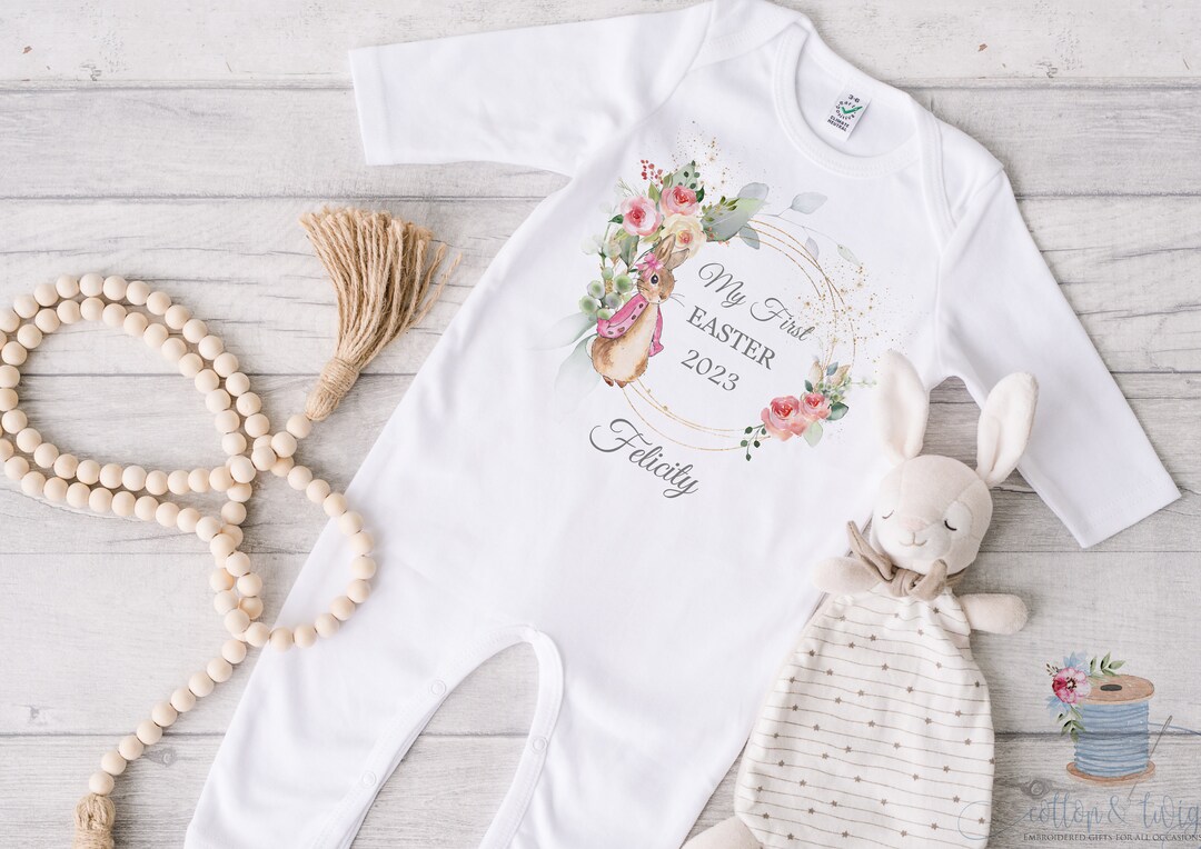 First Easter Sleepsuit and Bodysuit Vest & Bib, My First Easter Romper