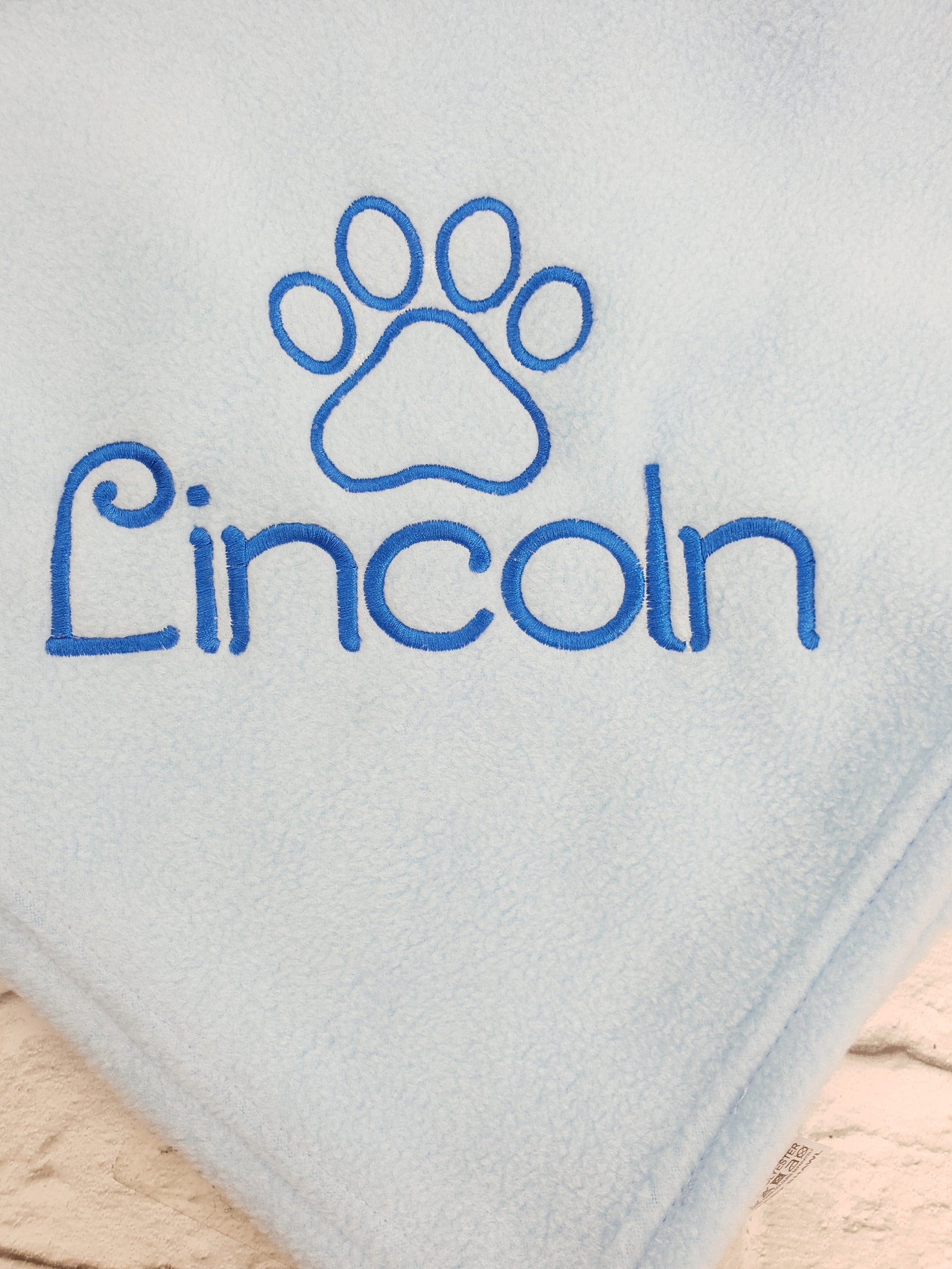 Personalised dog blankets embroidered dog blanket custom dog Etsy