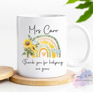 Personalised Thank you teacher Mug, Teachers Gift, End Of term Gift, Foster Carer's Gift, Nursery Teacher Present, Childminder Gift image 2