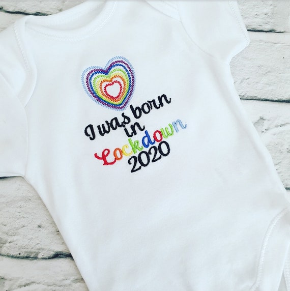 born in lockdown baby vest