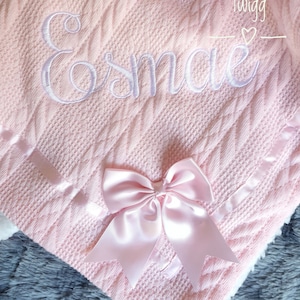 Personalised Baby Blanket, Embroidered Blanket For Boys and Girls,Baby Blanket With Name, New Baby Gift, Baby Shower, Christening Gift