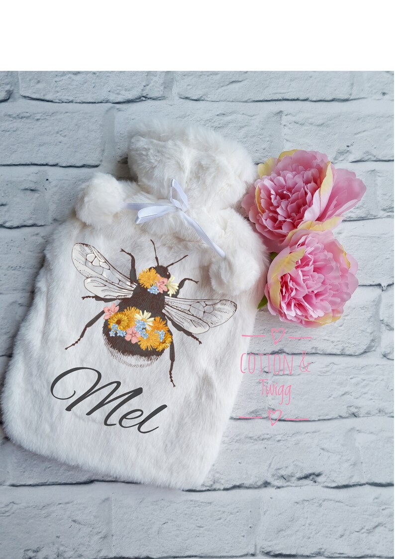 Personalised Bee Hot Water Bottle Bee Hot Water Bottle Etsy