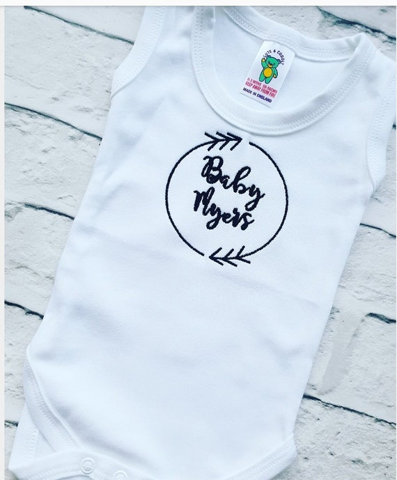 2 Personalised Baby Vests New baby clothes Embroidered,Pregnancy announcement