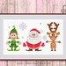 Merry Christmas Cross Stitch Pattern,  Santa Claus Cross Stitch Pattern, Christmas Cross Stitch Pattern, Moose Elf xStitch #ch004