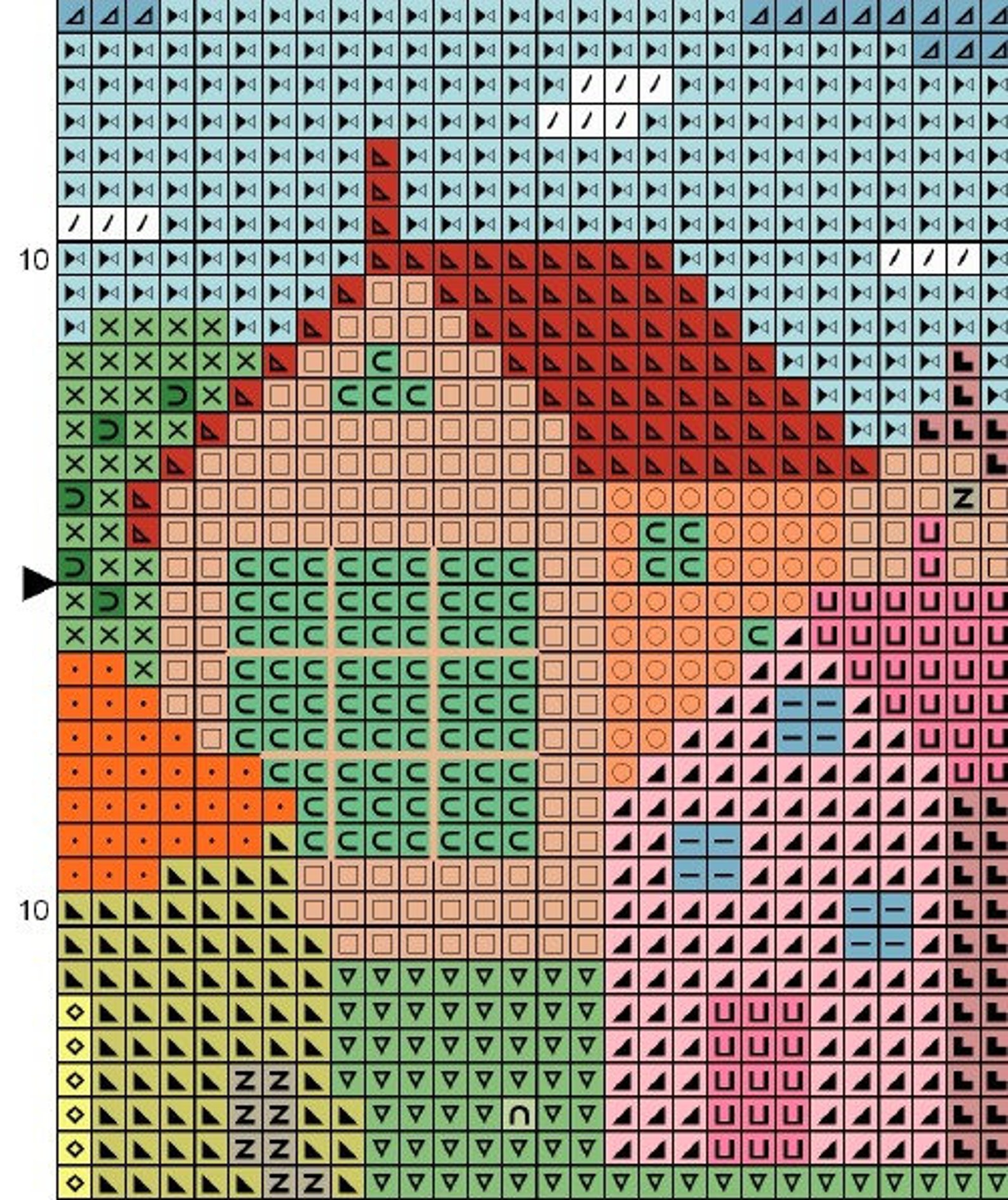A Little Town Cross Stitch Pattern Village Counted xStitch | Etsy