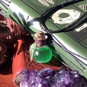 Health Potion Necklace (also glows in the dark)