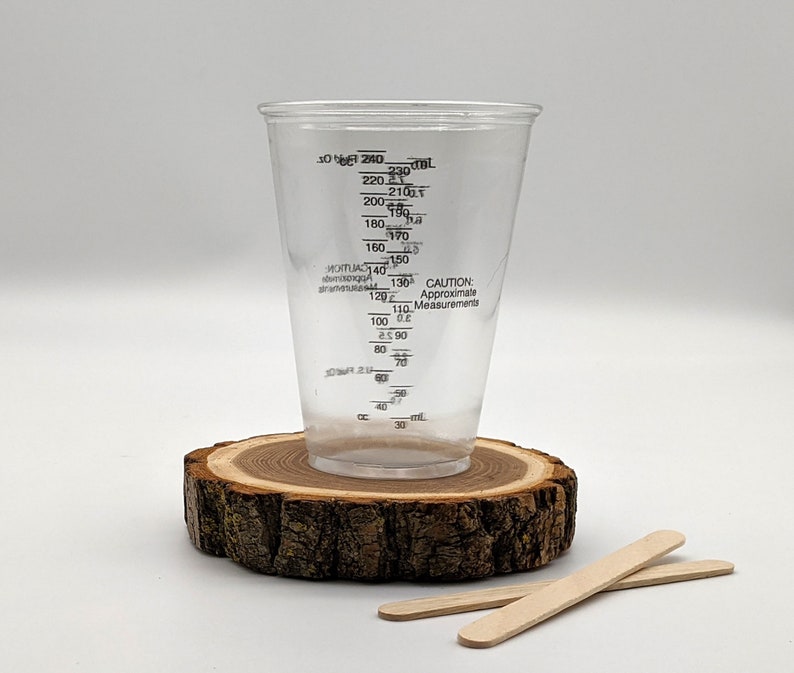 Disposable Epoxy Resin Measuring Cup 8oz/240 ml Epoxy Mixing Etsy