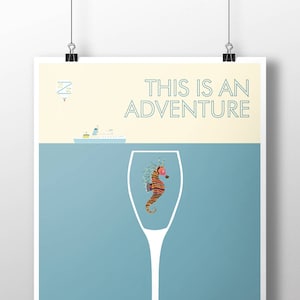 Vida Aquática | Isto é uma aventura | IMPRESSÃO DE ARTE | Arte de parede | Download digital