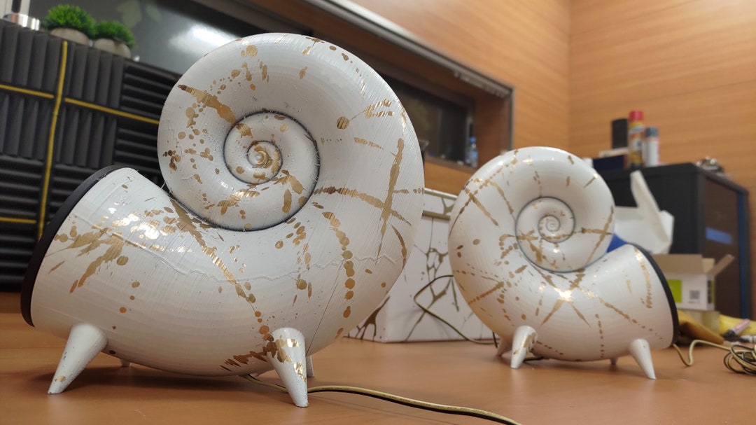 3D Printed & Painted Unique Nautilus Shell Speaker Pair - Etsy