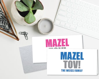 CHECK CARDS | Chunky Mazel Tov | Set of 14 |