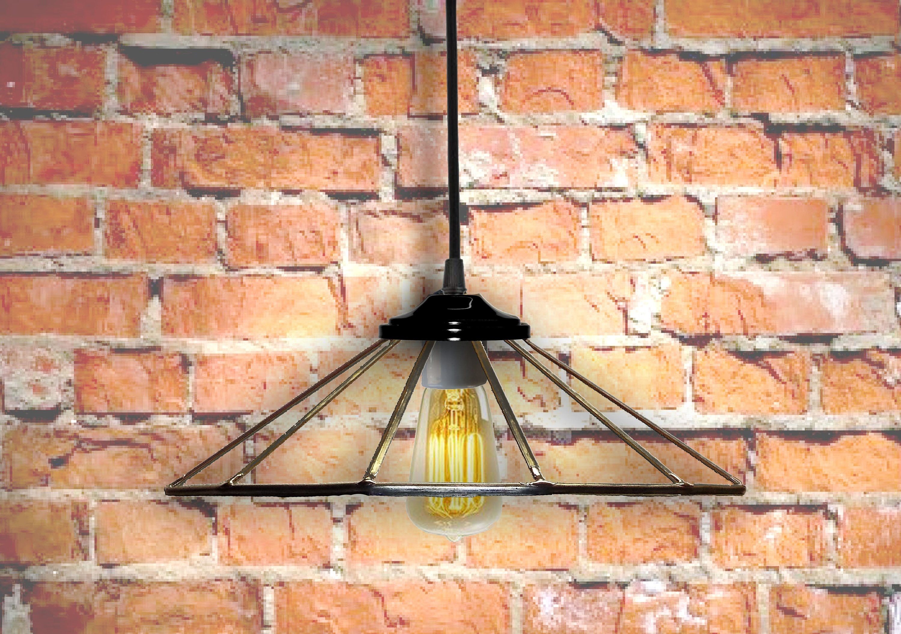 Kitchen island light leaded clear glass hanging lamp Etsy.de