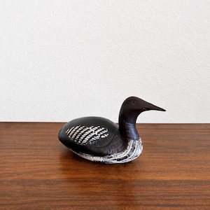 Paul Hoff Gustavsberg Loon Figurine | Vintage Scandinavian Ceramic Bird Decor