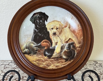 1988 Labrador Retrievers Collector Plate – Lynn Kaatz Field Puppies Series