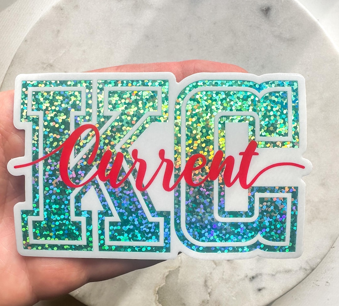 KC Current Weatherproof Sticker | Women’s Soccer Team | Glitter Effect ...
