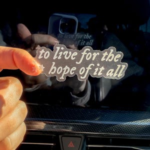 Folklore August Lyric Weatherproof Sticker | Taylor Swift Eras Tour image 6