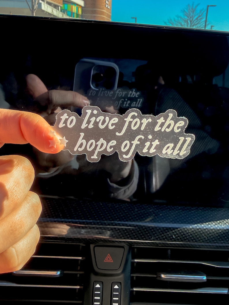 Folklore August Lyric Weatherproof Sticker | Taylor Swift Eras Tour image 6