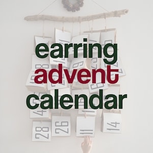 Adventskalender oorbellen | Kies je niveau | 12 dagen kerst | Kies je stijl | Verjaardagscadeau | Verrassingscadeau | Kerstcadeau