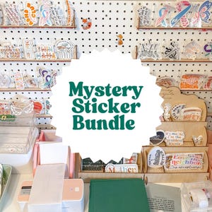 Mystery and Customizable Sticker Bundle | High Quality Weatherproof Surprise Gift Arrangment | Surprise Sticker Discounted