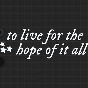 Folklore August Lyric Weatherproof Sticker | Taylor Swift Eras Tour image 15