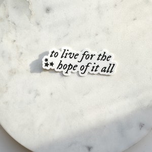 Folklore August Lyric Weatherproof Sticker | Taylor Swift Eras Tour