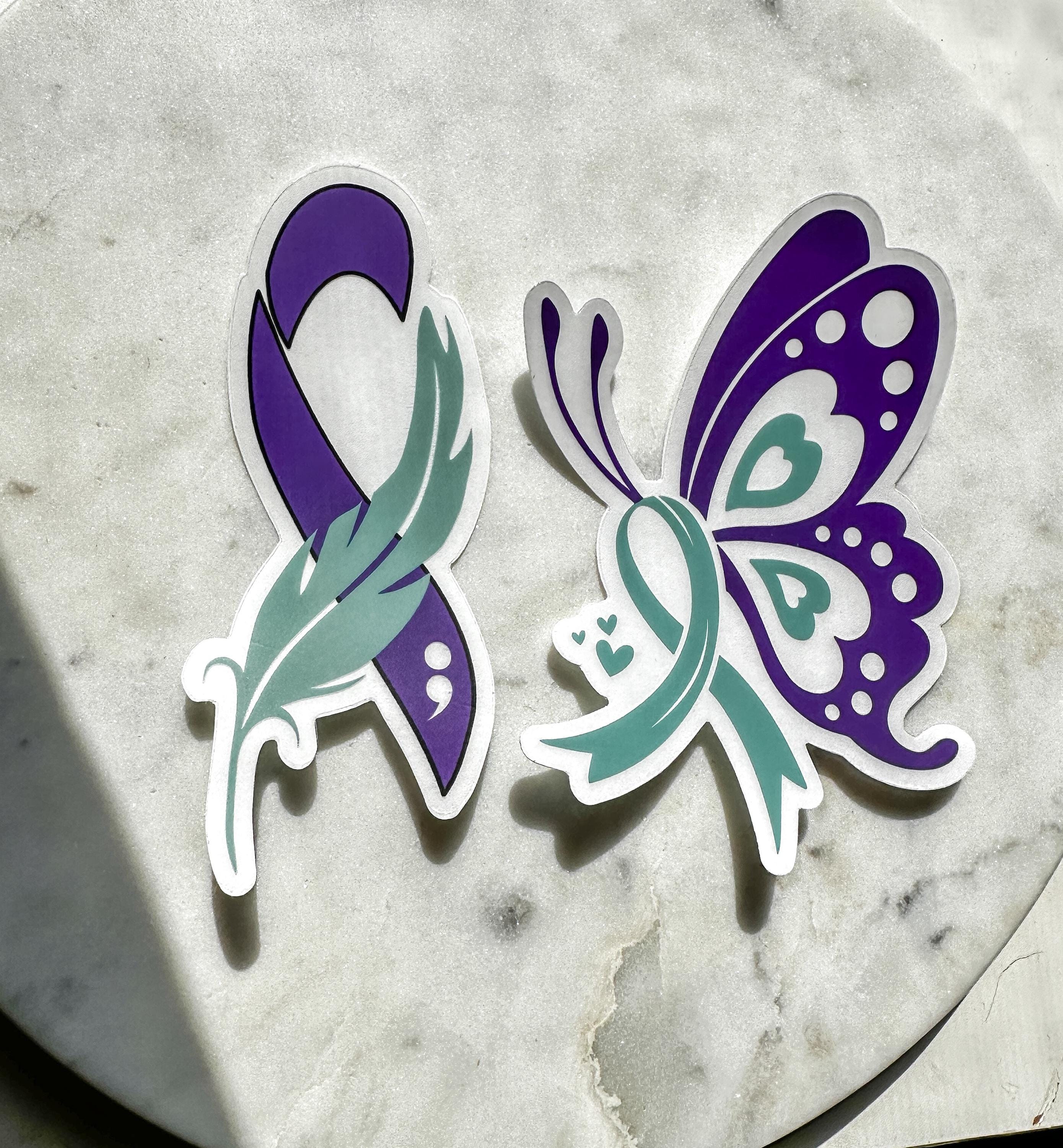 Suicide Awareness Ribbon Sticker | Grief Remembrance Decal - Etsy