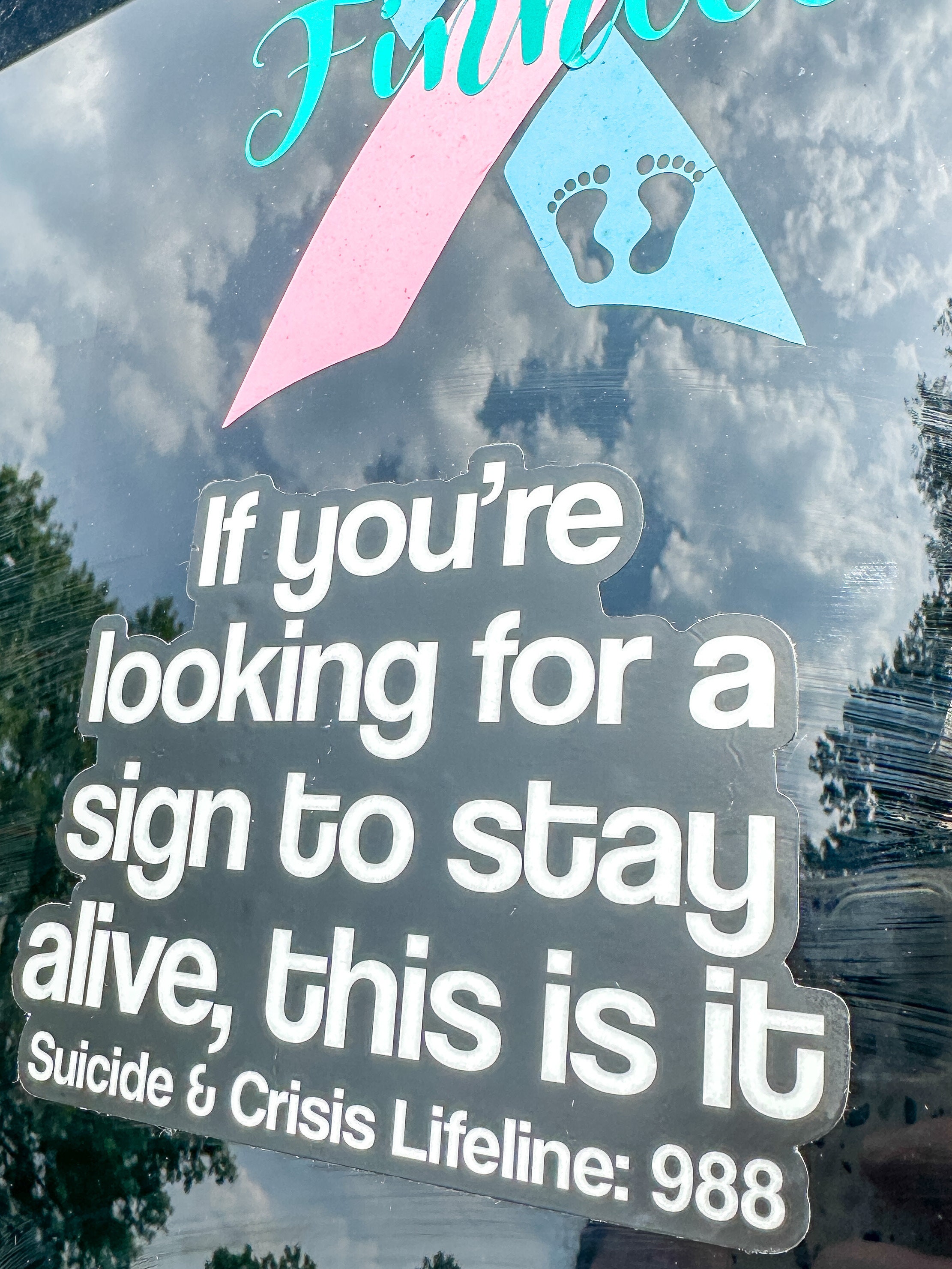 988 Suicide Hotline Bumper Sticker | Weatherproof Sign to Stay Alive - Etsy