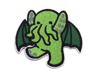 Cthulhu patch Cthulhu&#39;s Call Cthulhu Embroidery Cloth Sticker Iron on patch Pant Patch DIY Bag Decoration Decal Cute Cthulhu t-shirt patch