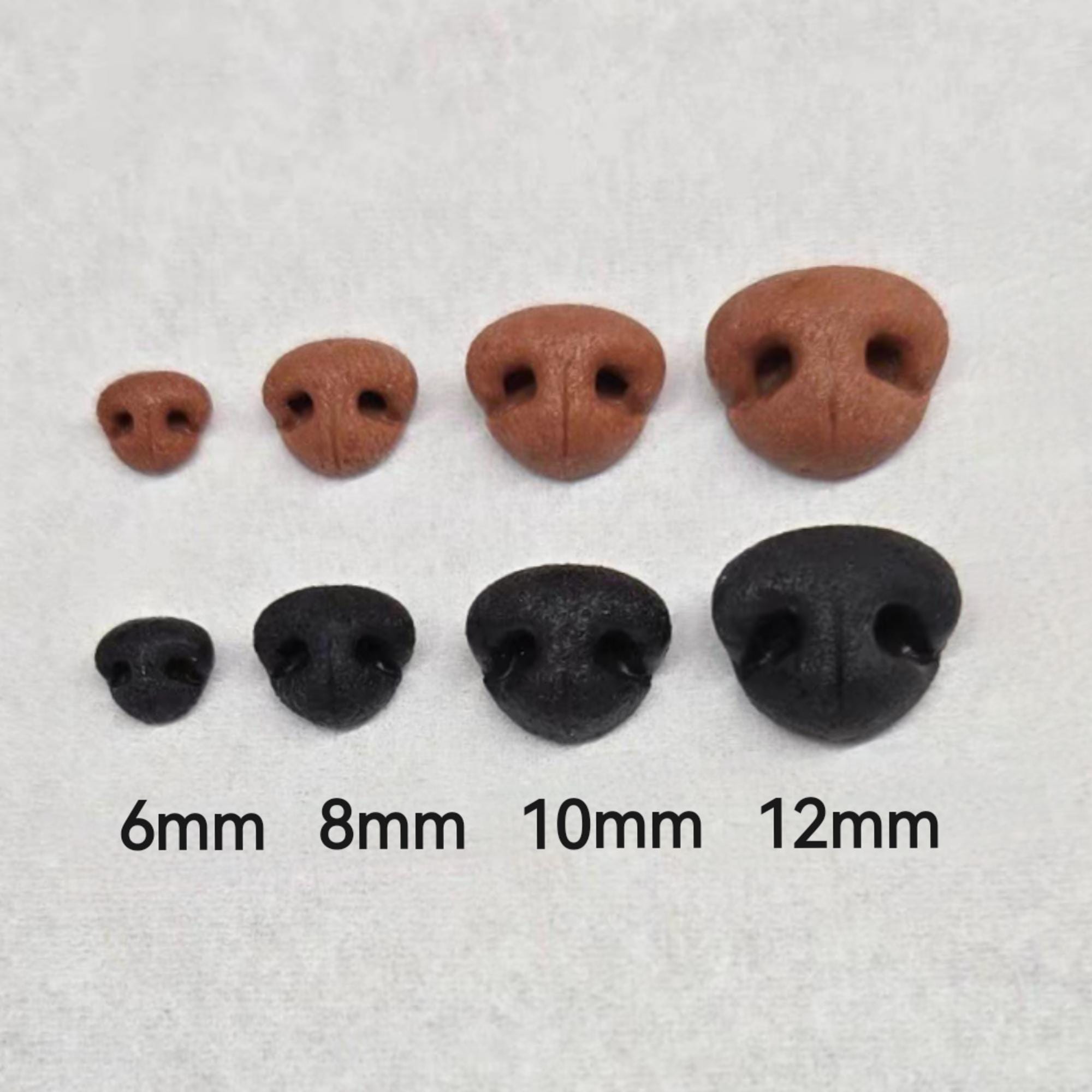 【中古】 猫の目犬の鼻 黒い犬の鼻、茶色の犬の鼻、ポリマー粘土の鼻、黒クマの鼻、パンダの鼻