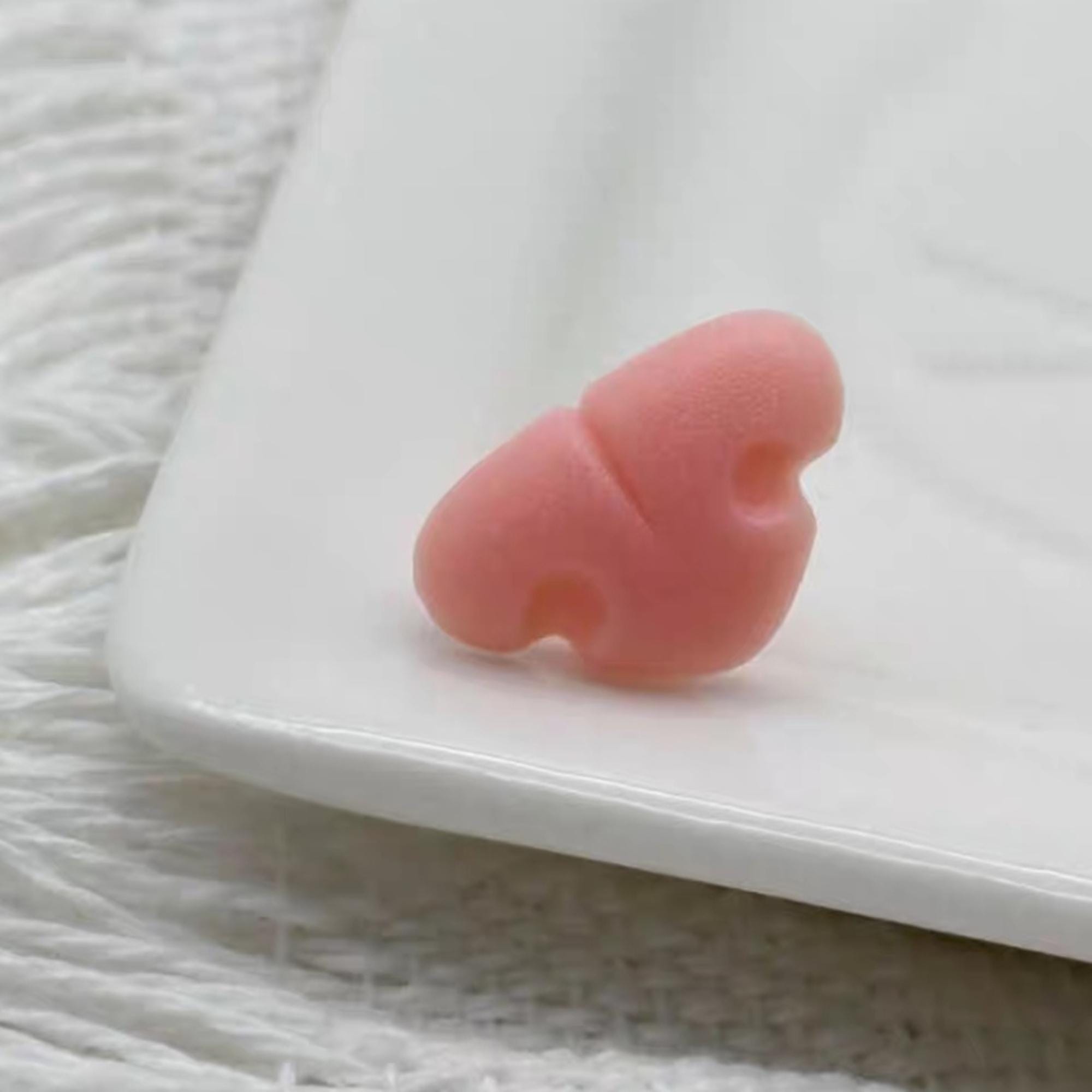 130pcs Nez De Sécurité Plastique 5 Tailles - Noir Et Rose Avec Rondelles Pour Amigurumi Et Peluches