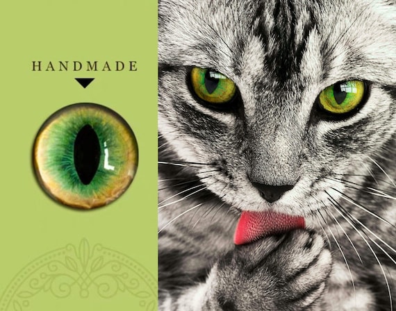 Toy Safety Eyes: Cats - Green Toy Safety Eyes: Cats - Green