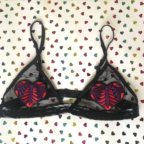 Heart Bra - Etsy