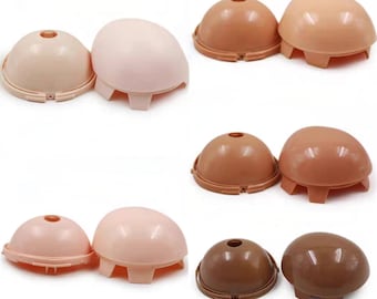 Blythe Doll Scalp RBL Blythe für Customiz Blythe Head Dome Hard Dome Schwarz Braun Tan Dunkler Hautton Blythe Custom Blythe Doll Anfänger